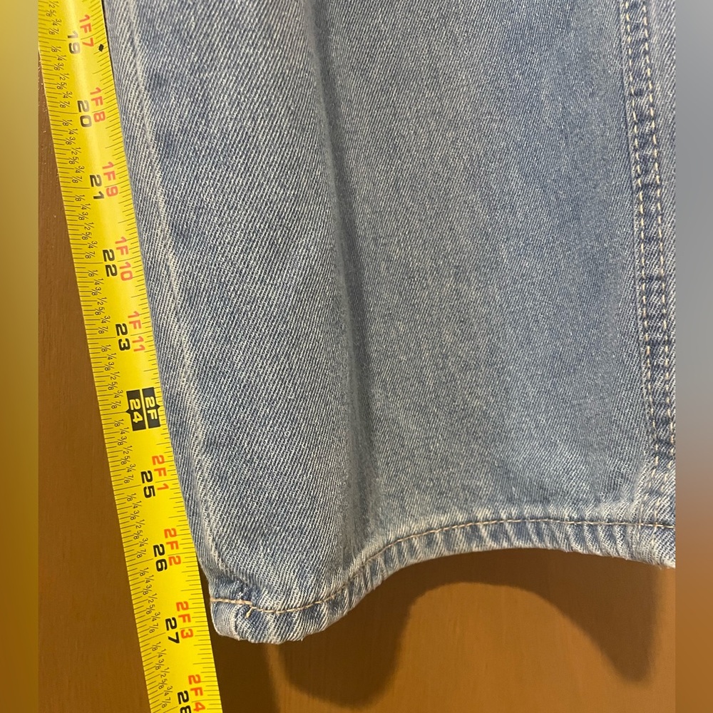 DAZY Women’s Casual Wide Leg Baggy Demin w/ Pockets, size 6 (XL) light wash NWOT - Picture 13 of 15